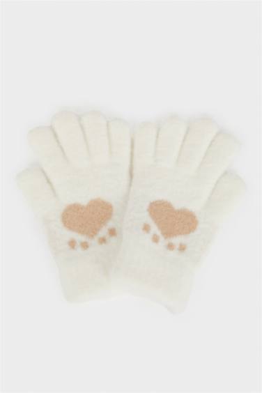 Gants en maille pour fille