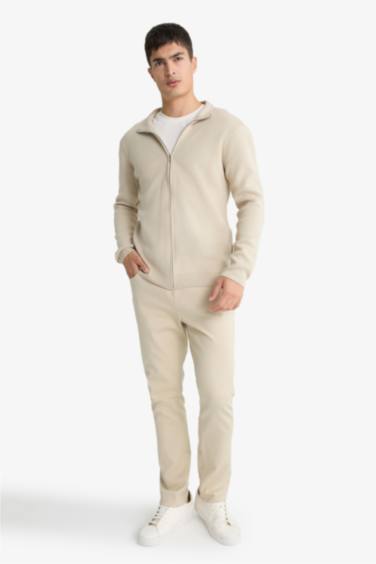 Standard Fit Turtleneck Knitwear Cardigan