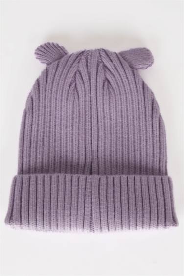 Baby Girl Eared Knitted Beanie