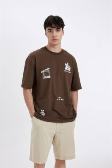 %100 Pamuk Regular Fit Yazlık Keten Bermuda Şort