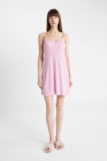 Fall in Love V-Neck Strap Nightgown