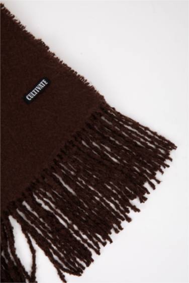 Écharpe à étiquette tissée pour Homme