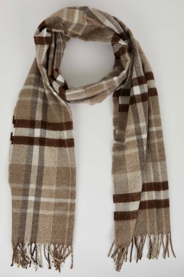 Man Plaid Scarf