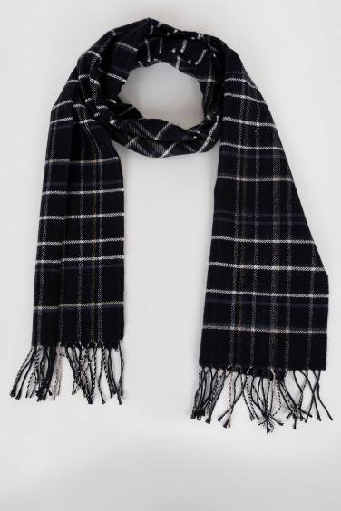 Man Plaid Scarf