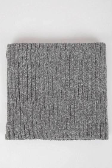 Man Faux Wool Inside Scarf