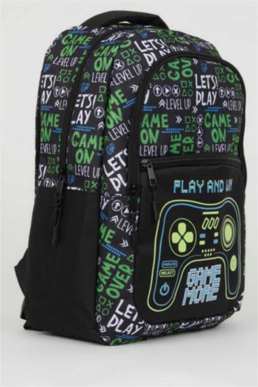 Erkek Çocuk Oyun Desenli Okul Çantası