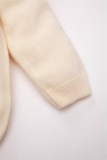 Ensemble de pull en tricot avec broderie florale et legging en tricot à coupe évasée pour Fille