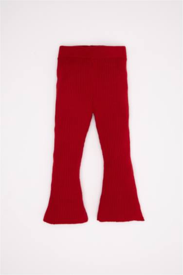 Kız Bebek 2'li Takım Yılbaşı Temalı Triko Kazak İspanyol Paça Tayt