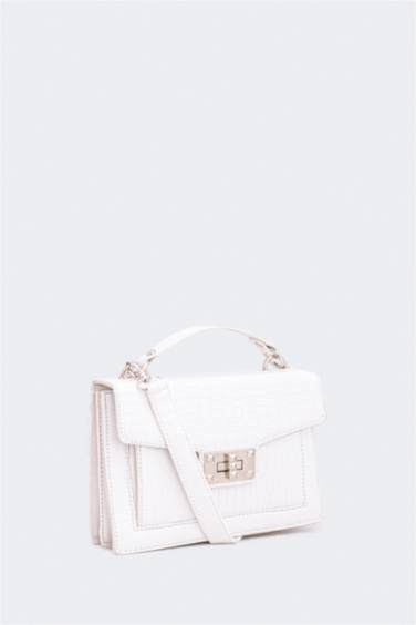 شنطة يد حريمي جلد صناعي بطبعة جلد الثعبان