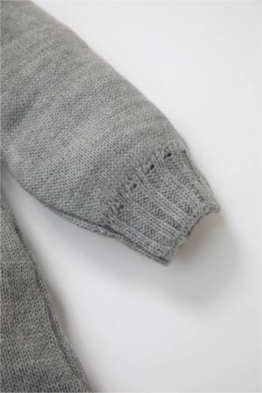 Baby Girl Half Turtleneck Long Sleeve Knitwear Dress