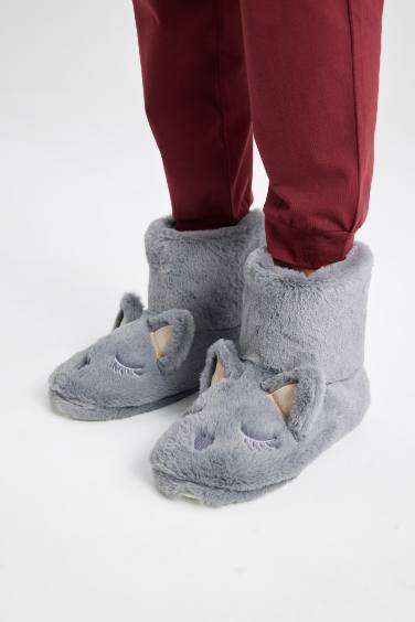 Домашние тапочки на плоской подошве для женщин