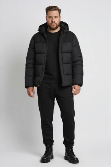 Water Repellent Slim Fit Puffer Jacket