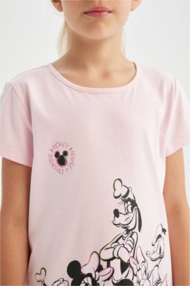 Kız Çocuk Disney Mickey Mouse &Friends Kısa Kollu Elbise