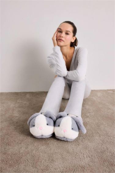 بنتوف نسائي منزلي بكعب مسطح