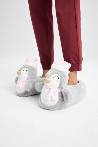 Домашние тапочки на плоской подошве для женщин