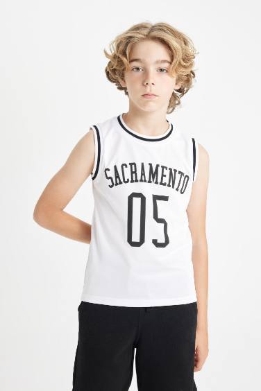 Boy Boy Crew Neck Sleeveless T-Shirt