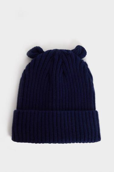 Baby Boy Eared Knitted Beanie