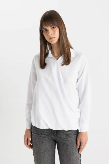 Poplin Long Sleeve Tunic