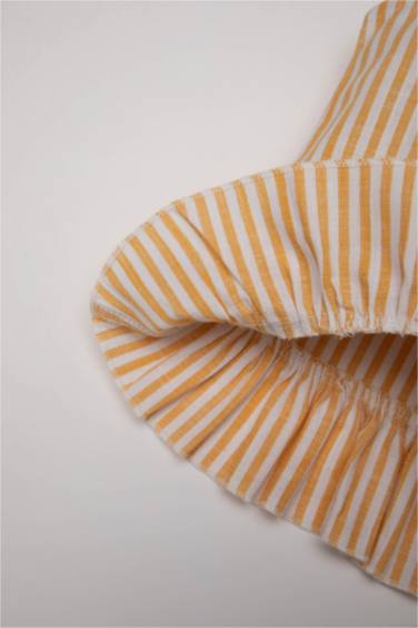 Baby Girl Striped Flared Poplin Blouse Shorts 2 Piece Set