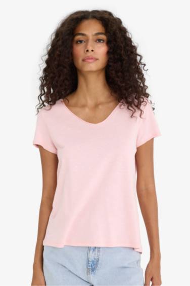 Regular Fit V Neck Short Sleeve T-Shirt