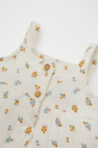 Baby Girl Floral Muslin 2 Piece Set