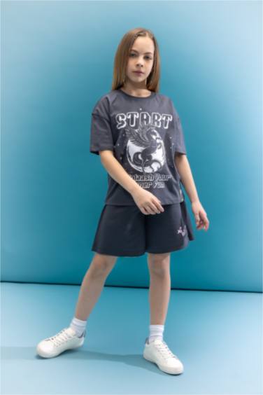 تيشيرت نص ردن بناتي قصة مريحة