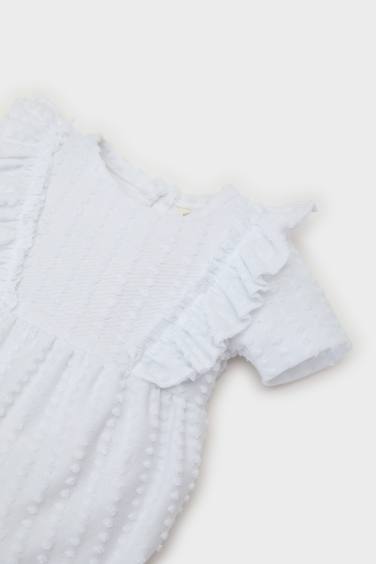 سالوبيت نص كم بناتي بياقة مستديرة