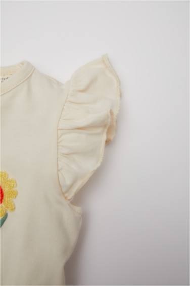 Baby Girl Printed Sleeveless T-Shirt Shorts Hair Band 3 Piece Set