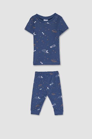 Baby Boy Short Sleeve 2 Piece Pajama Set