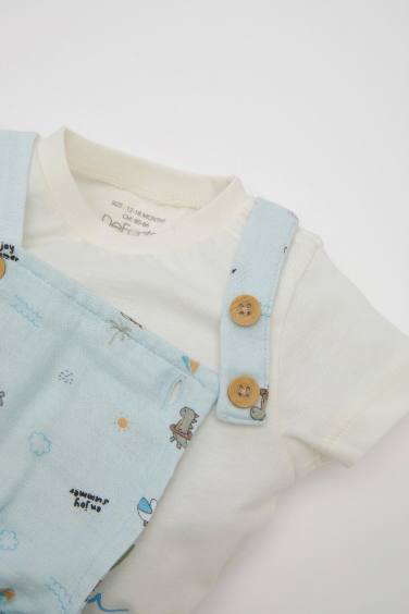 طقم بيبي اولادي موسلين قصة عادية - 3 قطع