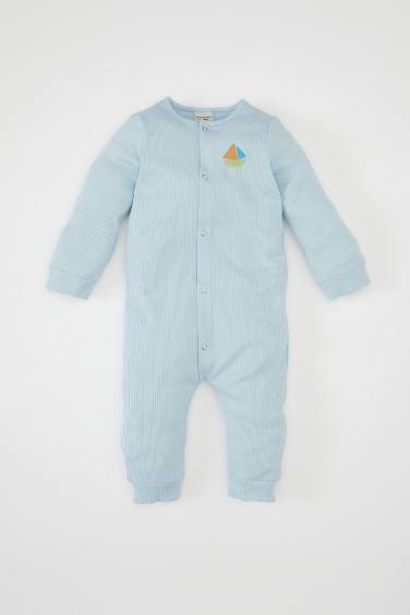 Baby Boy Newborn Ribbed Camisole Jumpsuit