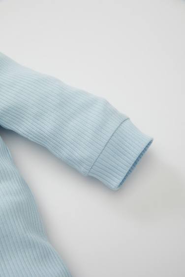 Baby Boy Newborn Ribbed Camisole Jumpsuit