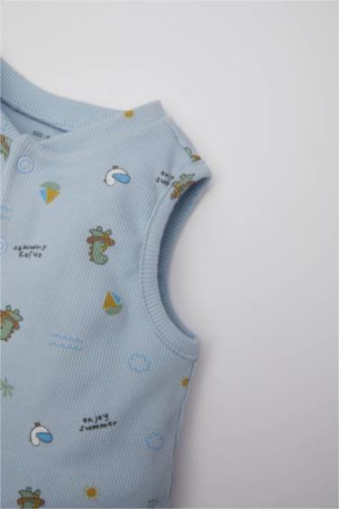 جمبسوت ولادي مضلع حديثي الولادة بطبعة ديناصور