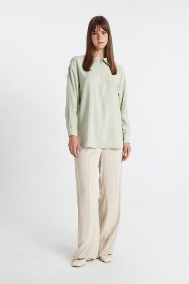 Relax Fit Long Sleeve Shirt Tunic