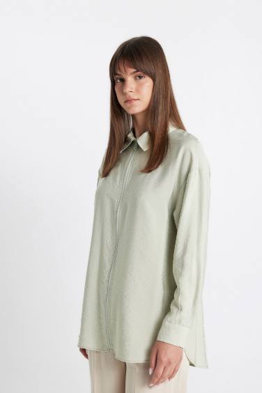 Relax Fit Long Sleeve Shirt Tunic