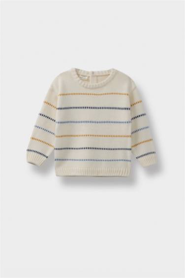 Baby Boy Regular Fit Striped Pullover