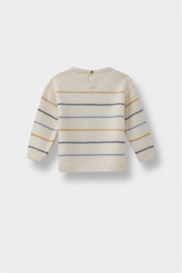Baby Boy Regular Fit Striped Pullover