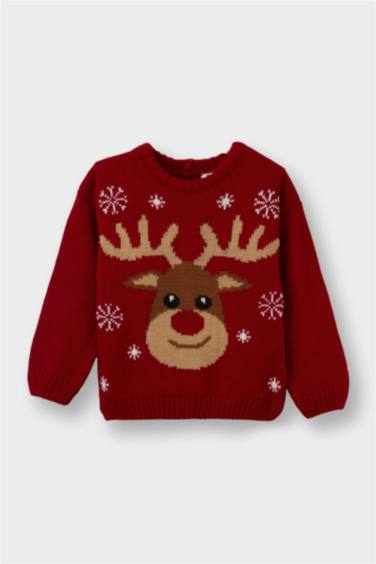 Baby Boy Christmas Themed Regular Fit Pullover