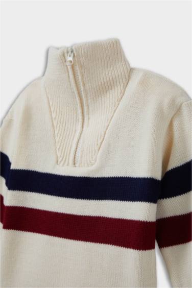 Baby Boy Regular Fit Striped Pullover