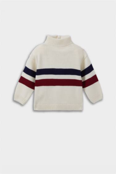 Baby Boy Regular Fit Striped Pullover