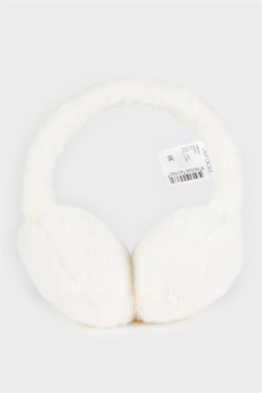 Woman Plush Headphones