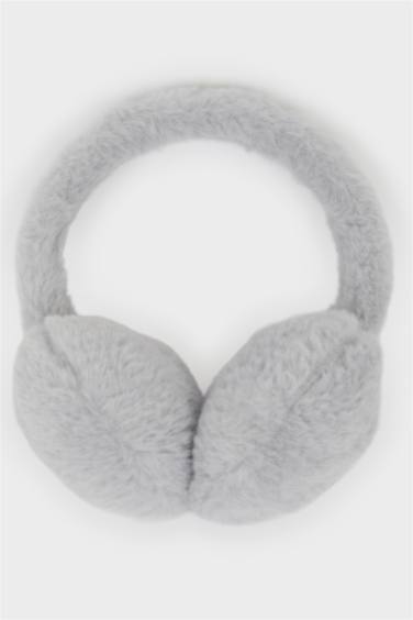 Woman Plush Headphones
