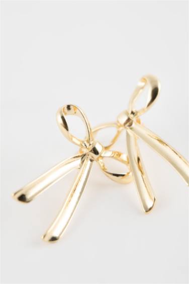 Kadın Fiyonklu Gold Küpe