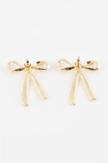 Kadın Fiyonklu Gold Küpe