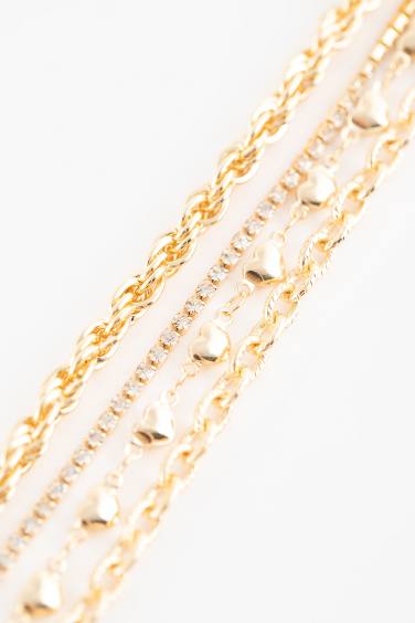 Золотое колье для женщин, 4 шт