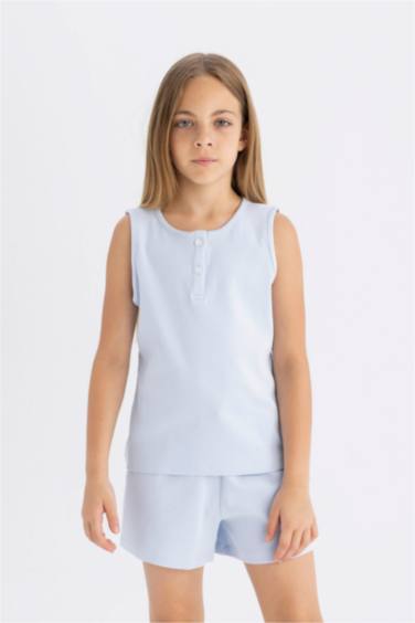 Girl Shorts Corded 2 Piece Pajama Set