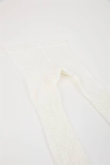 Kız Bebek Dikişsiz Pamuklu Külotlu Çorap