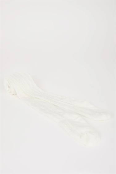 Kız Bebek Dikişsiz Pamuklu Külotlu Çorap