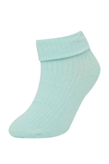 Длинные носки из хлопка для малышей девочек, 4 пары