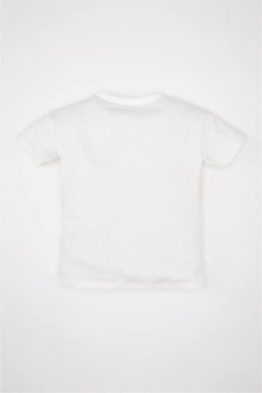 تيشيرت ولادي نص كم قصة عادية بطبعة نخيل